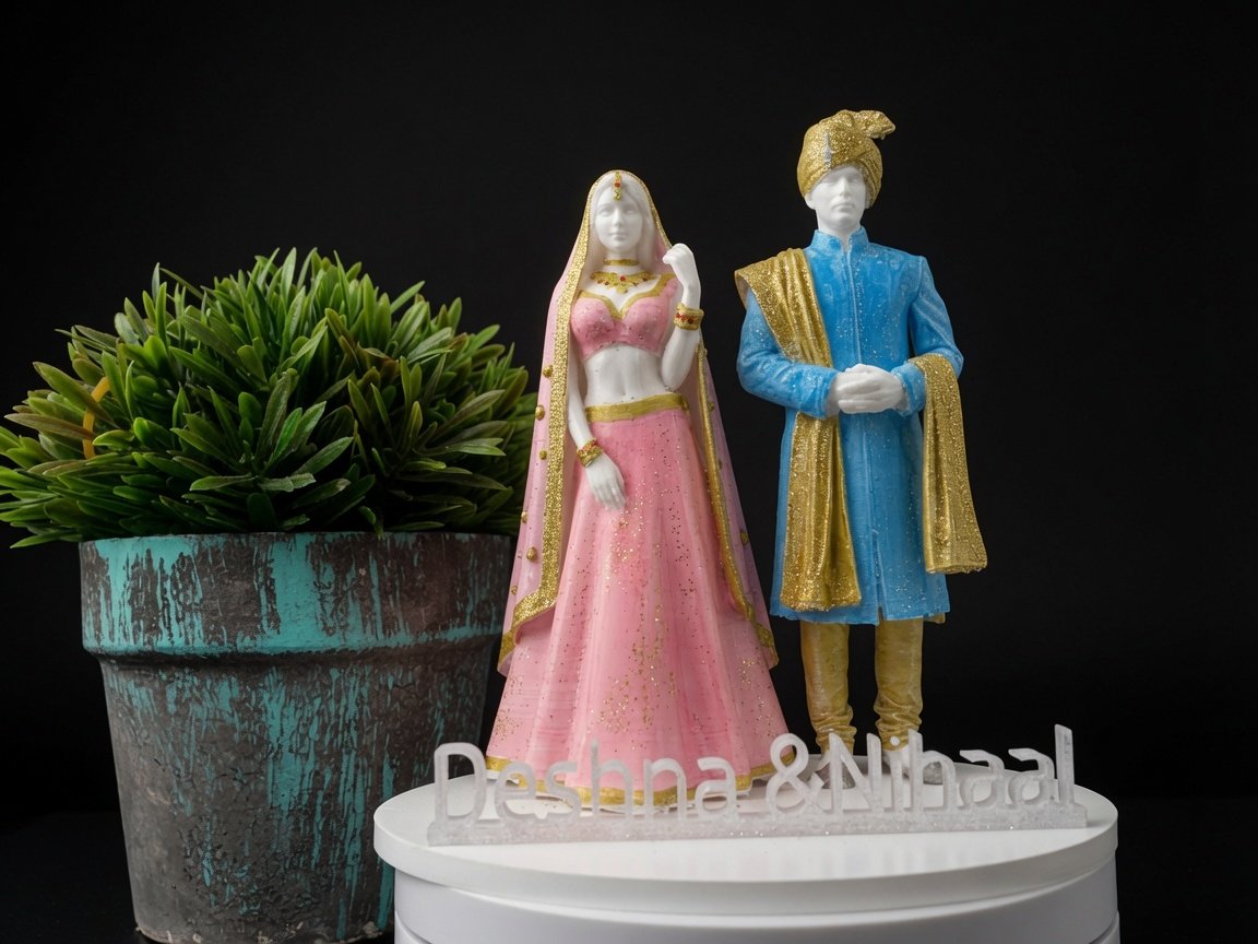 Unique Custom Wedding Cake Topper