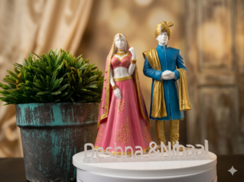 Xclusivis unique personalized wedding cake topper